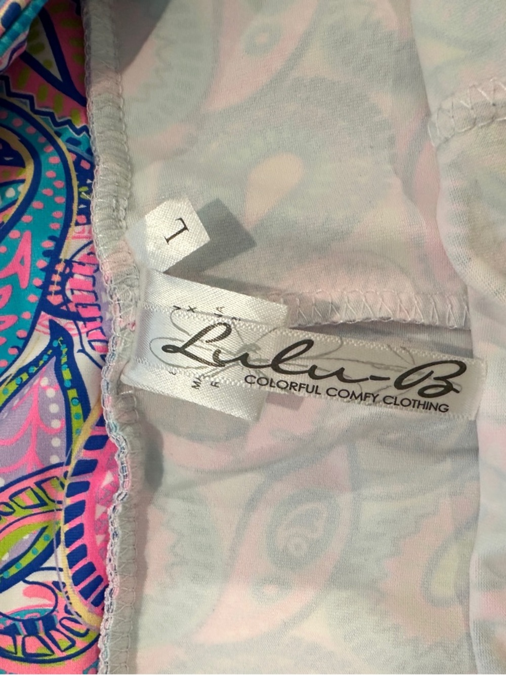 Lulu-B Pink & Blue Paisley Cha Cha Skort - Picture 6 of 6